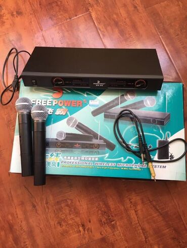 Вокальные микрофоны: Радиосистема с 2 беспроводными микрофонами. Пользовались только 3 — 2