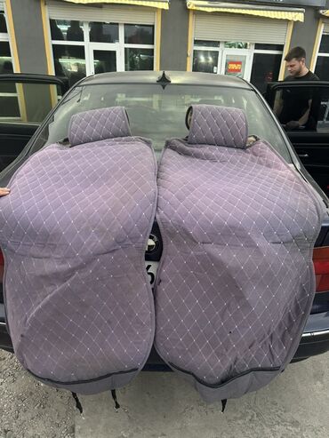 защитка: Чехлы Велюровые, С подушкой, цвет - Фиолетовый, BMW