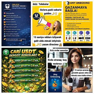 any inboxing: Marketoloq tələb olunur, İstənilən yaş, Təcrübəsiz — 1