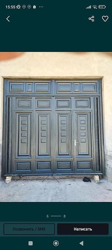 Откатные ворота: Металлические ворота с декоративной отделкой. Подходят для установки — 12