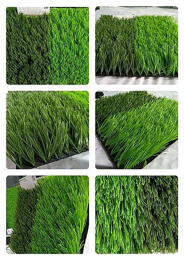 Резиновая плитка: Искусственная трава, представленная в различных оттенках зеленого — 6