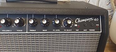 Səs avadanlığı: Fender Champion 40 gitar kombo gücləndirici - Güc: 40W - Dinamik — 5