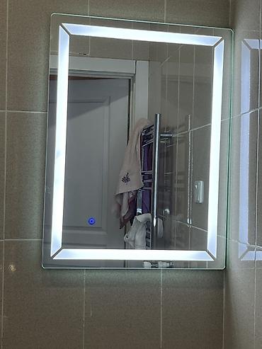 vaz guzguleri: Güzgü Divar üçün, Düzbucaqlı, Hamam üçün, Arxa işıqlı — 2