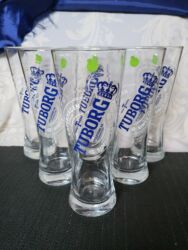 Čaše: Case nove za pivo Tuborg. Nove vintaz case,komada 6 u ceni — 7