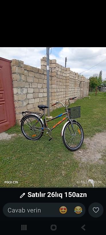 velosipet 28: Velosiped – 26” təkər ölçüsü. - Şəhər/kruizer tipli çərçivə, rahat düz — 1