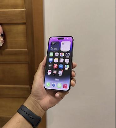 14 pro kabro: IPhone 14 Pro, 128 GB, Deep Purple, Zəmanət, Simsiz şarj, Face ID — 3