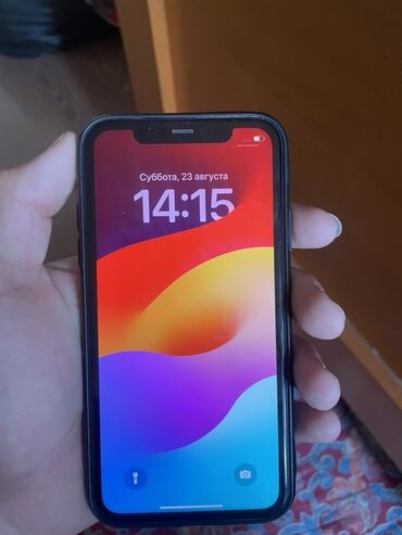 новые телефоны айфон: IPhone 11, Б/у, 128 ГБ, Черный, Чехол, 79 %