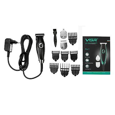 Trimmerlər və saç qırxan maşınlar: VGR 099" Təsviri: Birbaşa şəbəkə ilə kişilər üçün Trimmer dəsti 3in1 — 1