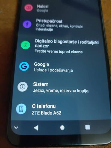 ZTE: ZTE Blade A52, 64 GB, bоја - Tamnoplava, Otisak prsta, Dual SIM, Face ID — 12
