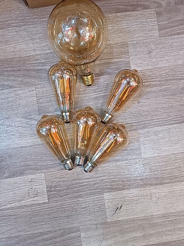 Набор декоративных LED-ламп с теплым винтажным свечением. Состав: - 1 at lalafo.kg Набор декоративных LED-ламп с теплым винтажным свечением. Состав: - 1