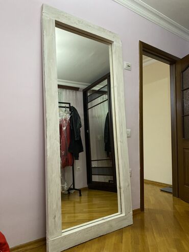 ev guzgu: Güzgü Floor mirror, Düzbucaqlı, Dekorativ, Əl işi