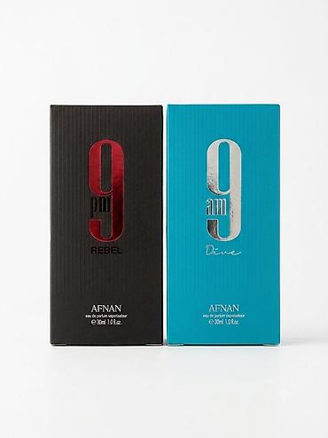 мото кийим: Оригинал Afnan 9 AM Dive и 9 PM Rebel (30 мл) — Набор / Поштучно — 5