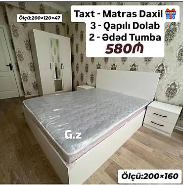 Yataq otağı dəsti Komplektə daxildir: - Taxt – matras daxildir - 3
