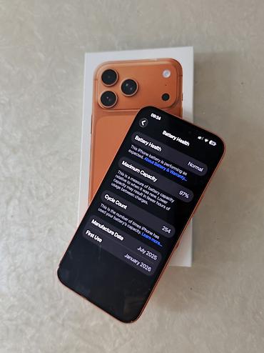 yığılma iphone: IPhone 17 Pro Max, 256 GB, Narıncı, Simsiz şarj — 3