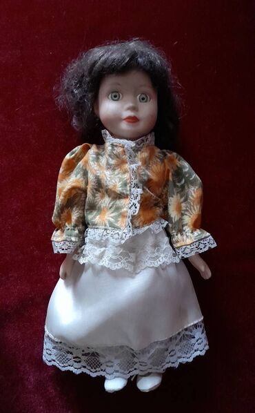 фарфоровые фигурки: Кукла немецкая фарфоровая, высота 20 см, состояние на фото