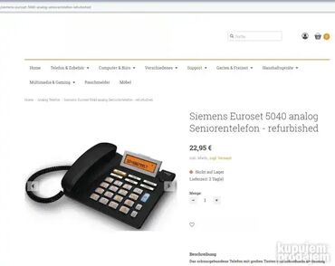 Fiksni telefoni: *** AKCIJA *** #1871 Izuzetno kvalitetan fiksni telefon GIGASET 5040; — 2