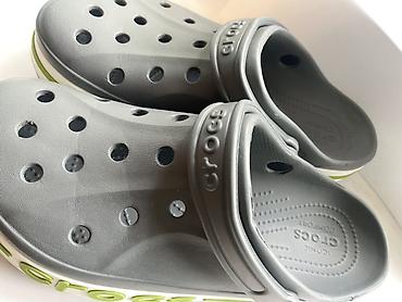 летние мокасины: Сабо, 42, Crocs, Новый, цвет - Серый, Самовывоз, Бесплатная доставка, Платная доставка — 2