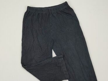 czarne szerokie spodnie z wysokim stanem: Sweatpants, 3-4 years, 104, condition - Good