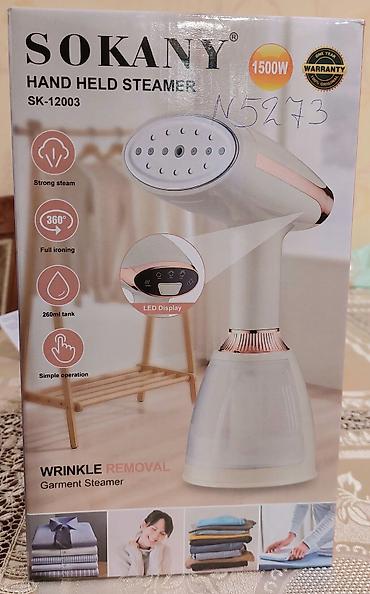 SOKANY Hand Held Steamer SK-12003 – paltar üçün buxarlı ütü - Güc lalafo.az -da SOKANY Hand Held Steamer SK-12003 – paltar üçün buxarlı ütü - Güc
