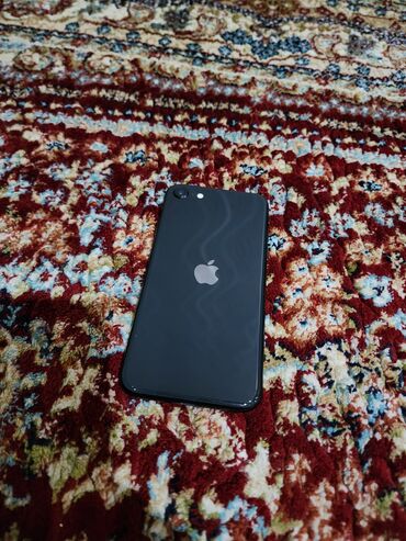 бишкек телефоны: IPhone SE 2020, Колдонулган, 128 ГБ, Кара, Коргоочу айнек, Каптама, 76 %