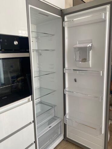 Qabyuyan maşınlar: İşlənmiş 1 qapılı Vestel Soyuducu Satılır, rəng - Boz, Dispenserli