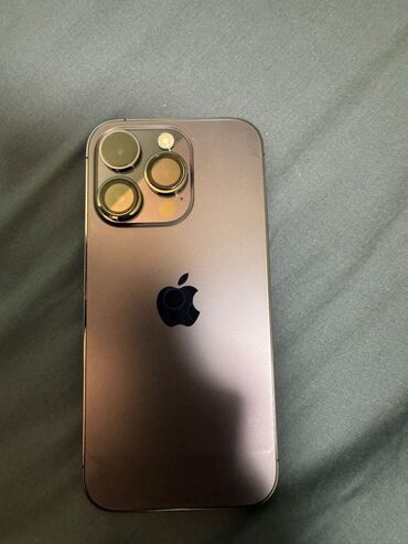 телефоны реалми: IPhone 14 Pro, Б/у, 256 ГБ, Deep Purple, Защитное стекло, Чехол, 77 %