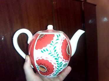samovar altı podnos: Guzgulu caynik hec islenmeyib — 2