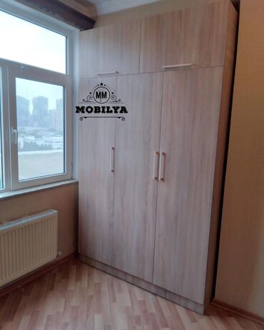 paltar dolabi modelleri: Гардеробный шкаф, Новый, 3 двери, Распашной, Прямой шкаф, Азербайджан