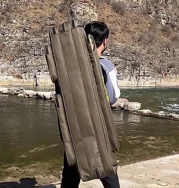 Другое для охоты и рыбалки: Сумка для удилищ и спинингов 130 см, 3 большие секции - удобный и — 10