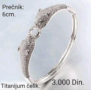 sat festina: Elegantna narukvica od titanijum čelika sa motivom pantera - — 1