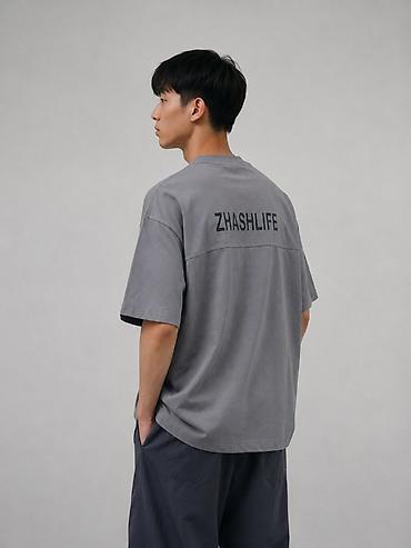Эркектер кийими: Футболка oversize ZHASHLIFE - Материал: кулирка Premium, 100% хлопок — 2