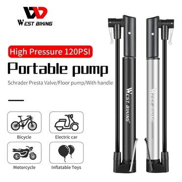 Велоаксессуары: Велосипедный насос West BIKING с креплением ✨ Алюминиевый корпус at lalafo.kg — 6 Велоаксессуары: Велосипедный насос West BIKING с креплением ✨ Алюминиевый корпус — 6