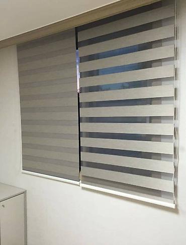 Жалюзи и рольшторы: Рулонные шторы «день-ночь» (зебра), серые оттенки. - Конструкция — 6