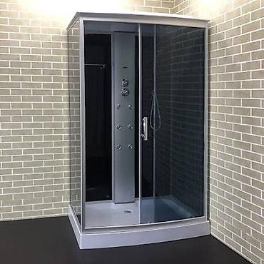 Душевые кабины: Душевая кабина Полукруглая, Размер: 90 x 90 см, Покрытие: Тонированное — 3