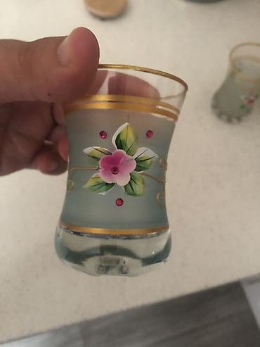 cayni servis: Çay dəsti, rəng - Mavi, Şüşə, 6 nəfərlik — 3