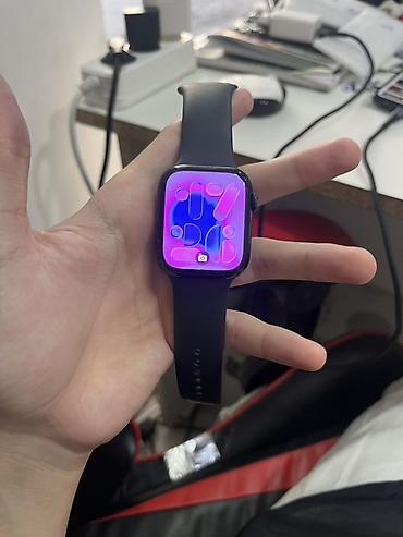 apple wathc: Series 7 45 MM İdeal vəziyyətdədi üstündə 60 m liğ adapter veriləcək — 1