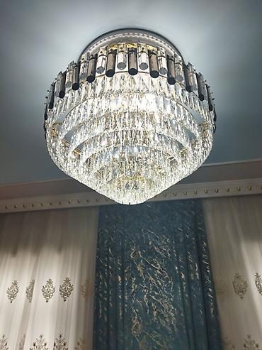lüstür altı: Çılçıraq, 10 və daha çox lampa, Xrustal — 3