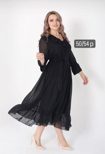 вечерние платья 54 размера: Вечернее платье, С рукавами