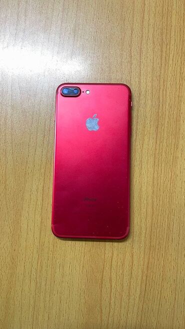 iphone 8 plus чехол: IPhone 7 Plus, Б/у, 128 ГБ, Красный, Чехол, 70 %