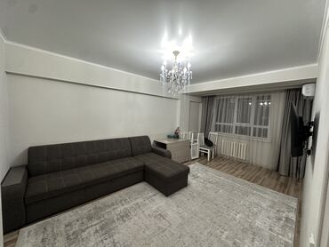 квартира бишкек аренда долгосрочно 2 комнатные: 2 комнаты, Собственник, С мебелью полностью