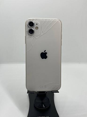 Мобильные телефоны и аксессуары: IPhone 11, Б/у, 64 ГБ, Белый, Чехол, 75 % — 2