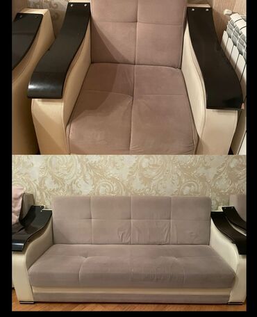 ortopedik doseklerin satisi: Б/у, Диван, 2 кресла, С подъемным механизмом, Раскладной