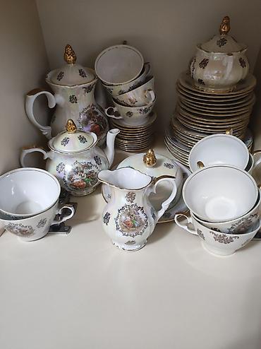 səkər copu: Çay dəsti, rəng - Ağ, Farfor, Madonna, Çexiya — 1