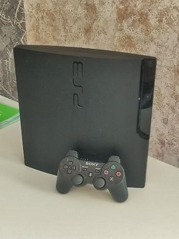сони плайстейшен: Игровая консоль Sony PlayStation 3 (модель Slim). Установлено 17 игр — 2