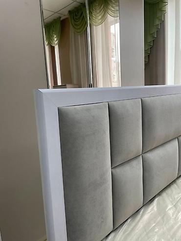 Спальные гарнитуры: Спальный гарнитур, Двуспальная кровать, ДСП, цвет - Белый — 8