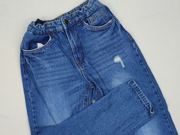 rajstopy czarne z wzorem: Jeans, Destination, 11 years, 146, condition - Perfect
