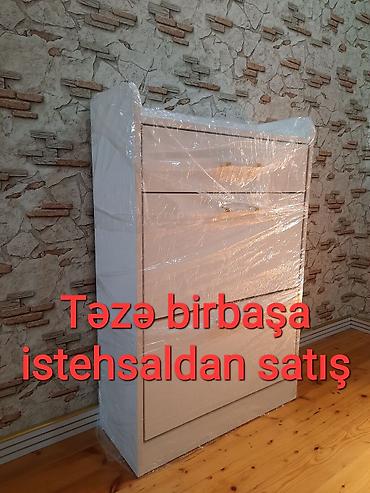 tirmo mebel: Новый, 3 двери, Белый, Дерево Обувница — 1