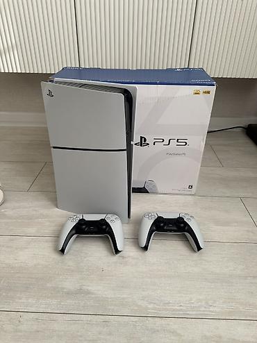 PS5 (Sony PlayStation 5): PS5 Slim 1tb Японская версия + 2 джойстика DualSense, оригинальная — 1