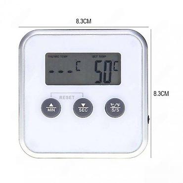 termometar za merenje temperature vode: DIGITALNI TERMOMETAR ALARM TAJMER UBODNI FRITEZA MESO | Termometar — 5