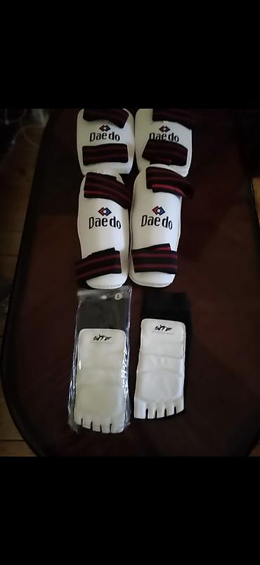 İdman formaları: Taekvondo forması (dobok) dəsti - Rəng: ağ, yaxalıq qara haşiyəli - — 6
